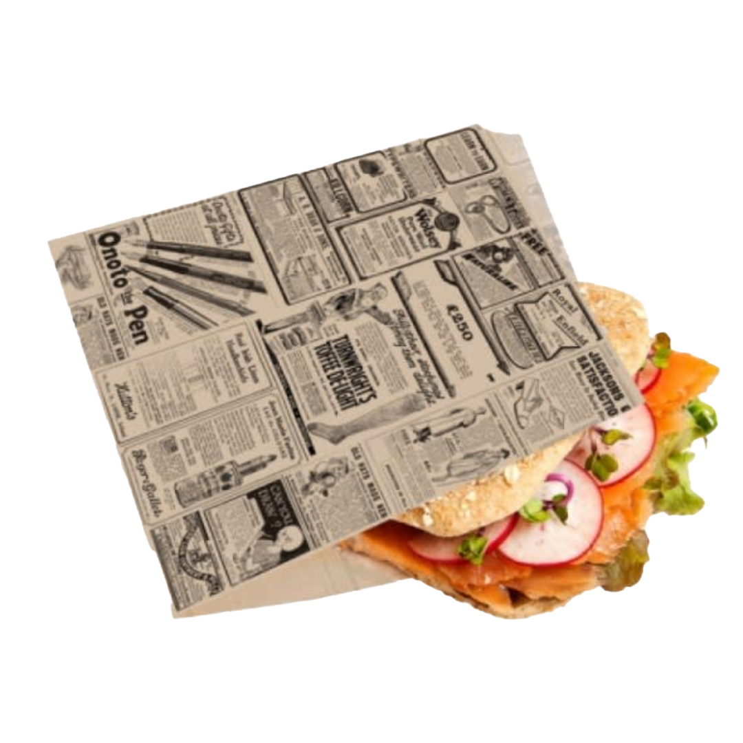 Bolsa para hamburguesas 19x19 x100u